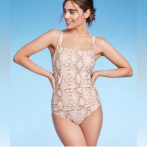 New Kona Sol  One Piece in Tan‎ and Cream Medium